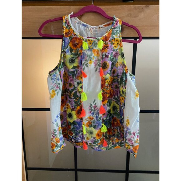 Anthropologie RAGA Floral Swing Tassel Tank - Picture 5 of 7